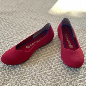 Rothy's Classic Round Toe Flat Red